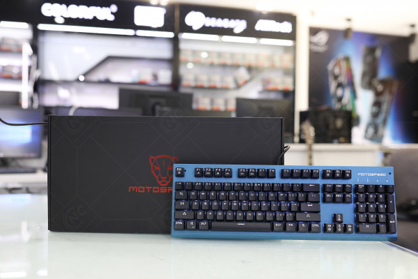 Bàn phím Motospeed CK108 Blue LED White