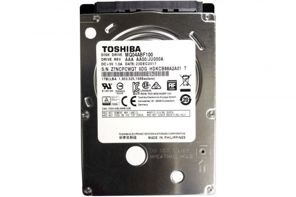 Ổ cứng HDD Laptop 1TB Toshiba MQ04 (128MB Cache/5400rpm)