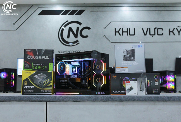 Bộ PC Gaming Intel Core i5-14600K, RAM 32GB, RTX 5060 Ti 16GB