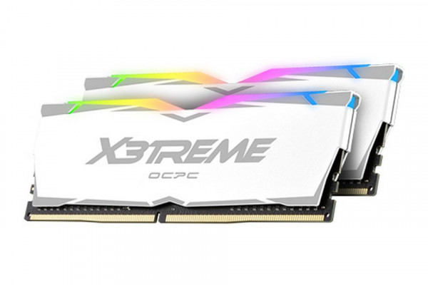 RAM OCPC X3TREME RGB AURA 16GB (2x8GB) Bus 3200 C16 DDR4 White