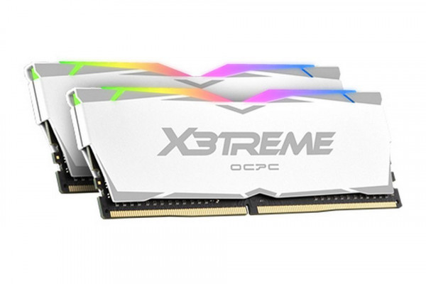 RAM OCPC X3TREME RGB AURA 16GB (2x8GB) Bus 3200 C16 DDR4 White