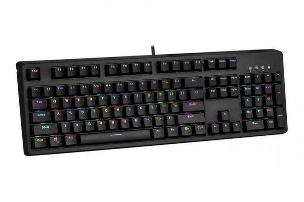 Bàn phím cơ Edra EK3104 RGB V2 Blue/Brown/Red Switch (USBC/đen/Edra sw)