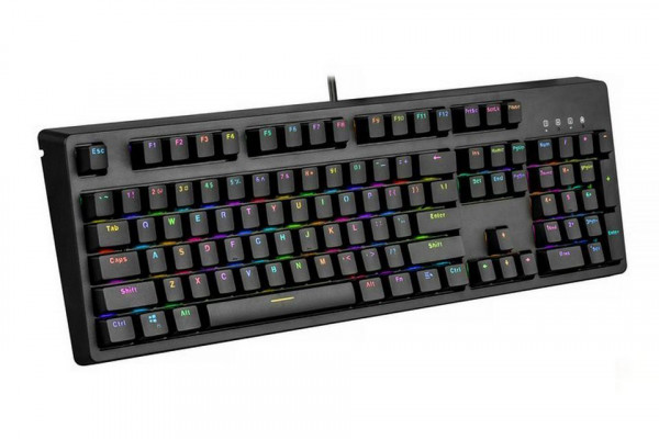 Bàn phím cơ Edra EK3104 RGB V2 Blue/Brown/Red Switch (USBC/đen/Edra sw)