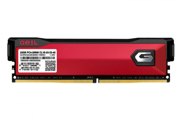 RAM GEIL ORION 16GB (1x16GB) DDR4 3000Mhz Red/Gray