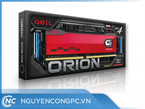 RAM GEIL ORION 16GB (1x16GB) DDR4 3000Mhz Red/Gray