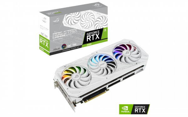 Card Màn Hình ASUS ROG Strix GeForce RTX 3080 White OC Edition 10GB GDDR6X