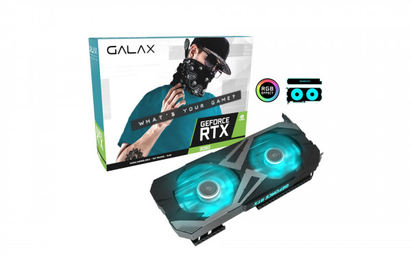 Card Màn Hình GALAX RTX 3060 EX (1-Click OC) 12GB