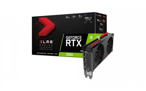 Card Màn Hình PNY GeForce RTX 3060 12GB XLR8 Gaming REVEL EPIC-X RGB Dual Fan Edition