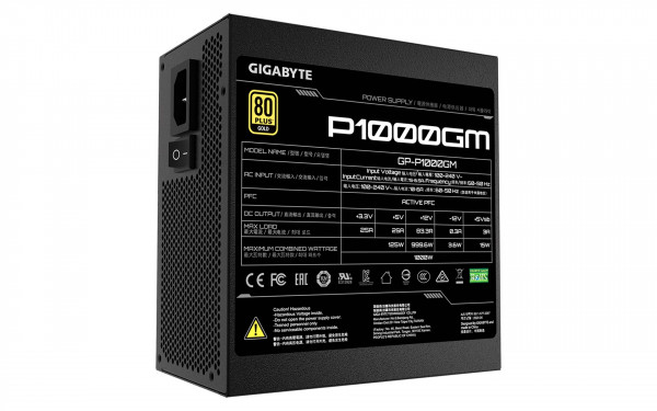 Nguồn Máy Tính GIGABYTE P1000GM (1000W/80 PLUS Gold/Fully Modular)