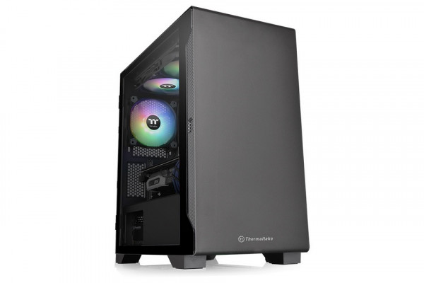 Vỏ Case Thermaltake S100 Tempered Glass Micro Chassis Black