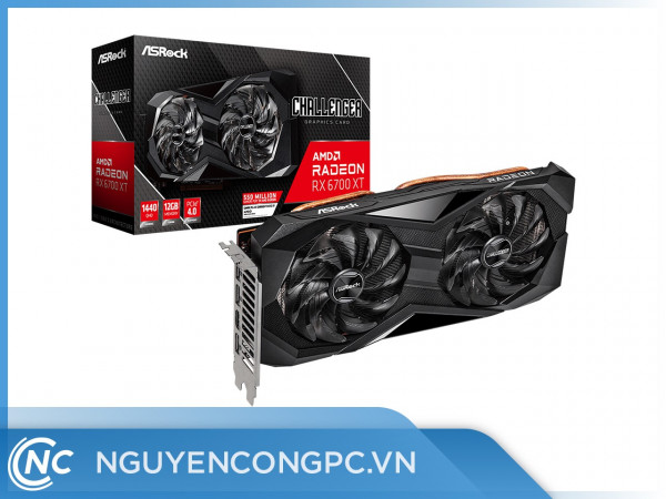 Card Đồ Họa ASRock Radeon RX 6700 XT Challenger D 12GB (RX6700XT CLD 12G)