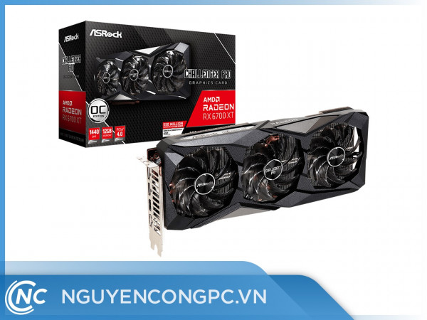 Card Đồ Họa ASRock Radeon RX 6700 XT Challenger Pro 12GB OC (RX6700XT CLP 12GO)