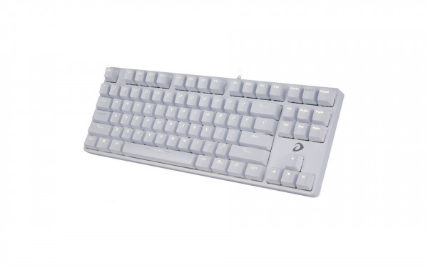 Bàn phím cơ Gaming DAREU EK87 WHITE (ICE-BLUE LED, Blue/ Brown/ Red D switch)