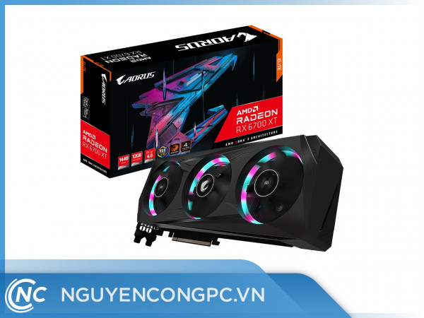 Card màn hình Gigabyte AORUS Radeon RX 6700 XT ELITE 12G