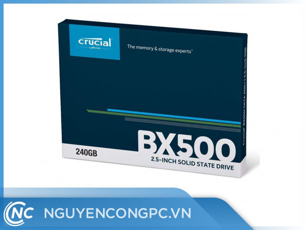 Ổ Cứng SSD Crucial BX500 240GB (2.5-Inch/SATA3/CT240BX500SSD1)