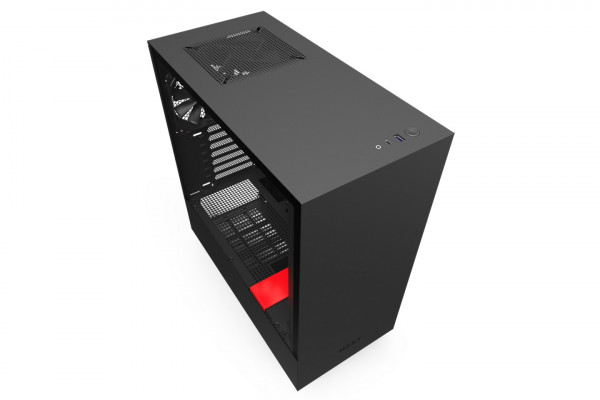 Vỏ Máy Tính NZXT H510 Matte Black Red