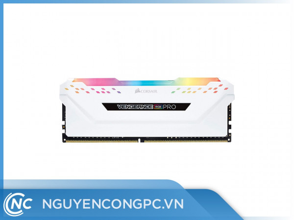 Ram Corsair Vengeance RGB PRO WHITE Heat spreader 32GB (16GB x 2) DDR4 3200Hz