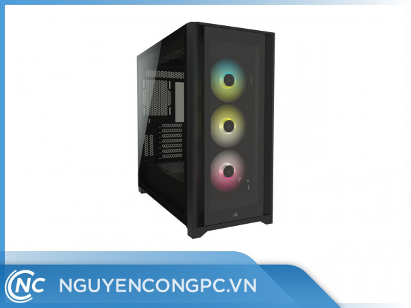 Vỏ case Corsair iCUE 5000X RGB TG Black