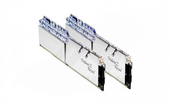 Ram G.Skill Trident Z Royal Memory Kit – Silver 16GB (8GBx2) DDR4 3600MHz
