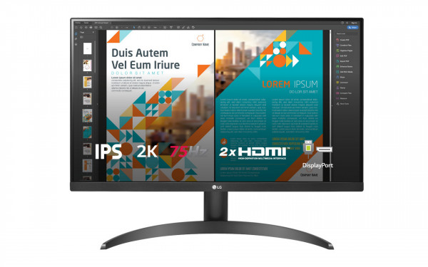 Màn Hình LG 24QP500-B (23.8inch/2K/IPS/75Hz/FreeSync/HDR10/sRGB-99%)