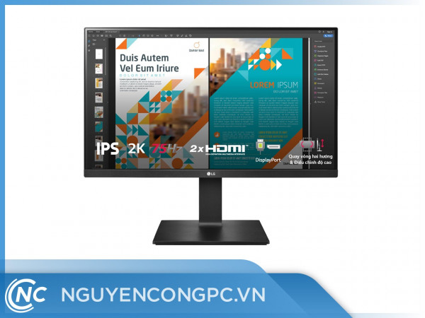Màn Hình LG 24QP550-B (23.8inch/2K/IPS/75Hz/FreeSync/HDR10/sRGB-99%)