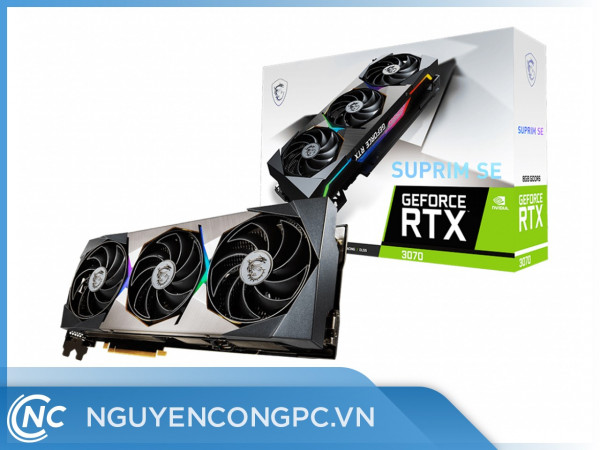 Card màn hình MSI GeForce RTX 3070 SUPRIM SE 8G