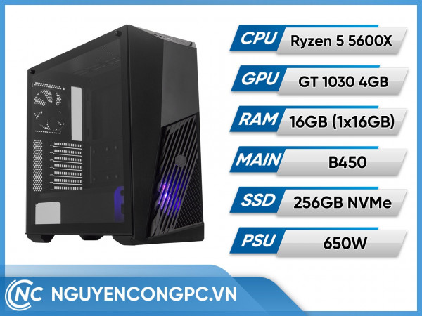 Bộ Máy Tính Ryzen 5 5600X | RAM 16GB | GTX 1030 4GB