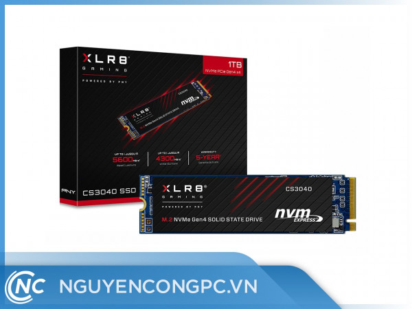 Ổ Cứng SSD PNY XLR8 CS3040 M.2 2280 NVMe PCIe Gen 4x4, 1TB M280CS3040-1TB-RB