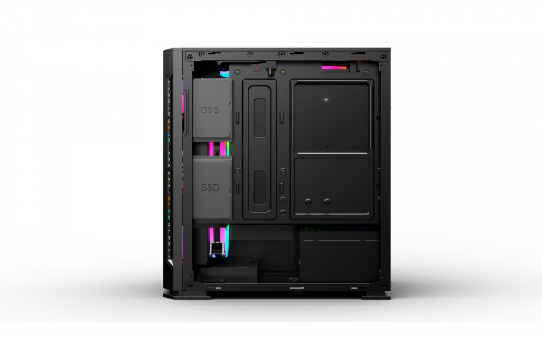 Vỏ case máy tính Kenoo ESPORT G362-3F (3 fan) màu đen