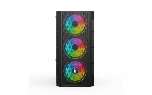 Vỏ case máy tính Kenoo ESPORT G362-3F (3 fan) màu đen