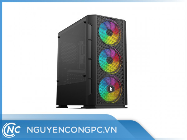 Vỏ case máy tính Kenoo ESPORT G362-3F (3 fan) màu đen