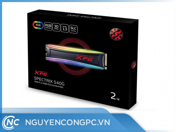 Ổ Cứng SSD Adata XPG SPECTRIX S40G RGB 2TB M.2 2280 PCIe Gen3x4