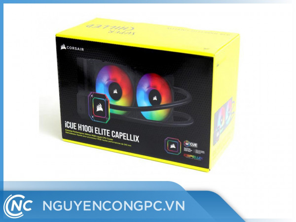 Tản Nhiệt Nước AIO Corsair iCUE H100i ELITE CAPELLIX 240mm