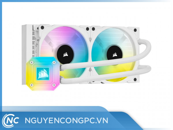 Tản Nhiệt Nước AIO Corsair iCUE H100i ELITE CAPELLIX WHITE