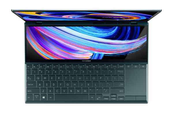 Laptop ASUS ZenBook Duo 14 UX482EG-KA166T (i5-1135G7/8GB/512GB/MX450-2GB/14inch-FHD/Touch/Win10/Xanh)