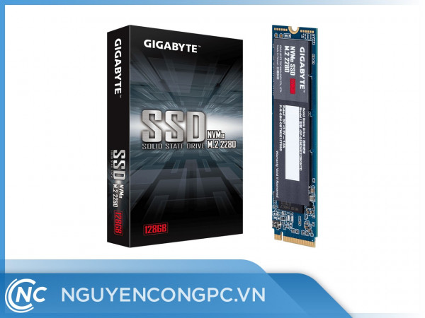 Ổ Cứng SSD Gigabyte 128GB M.2 2280 PCIe NVMe Gen 3x4 (Đoc 1550MB/S, Ghi 550MB/S) - (GP-GSM2NE3128GNTD)