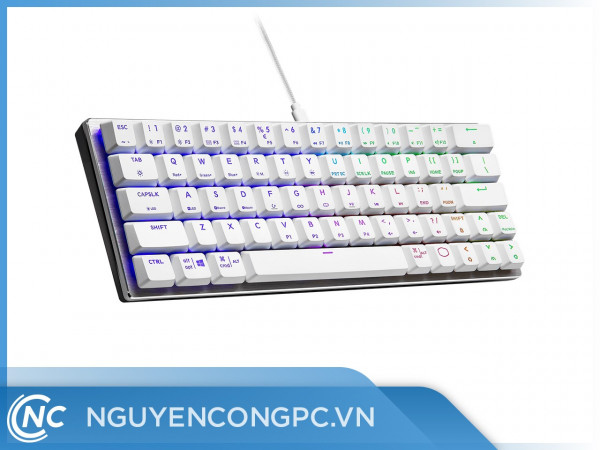 Bàn Phím Cooler Master SK620 Silver White Red Switch