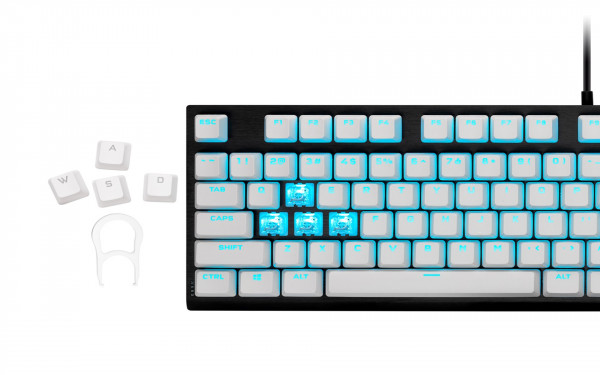 Bộ nút thay thế Corsair Keycap PBT Double-Shot PRO Arctic White
