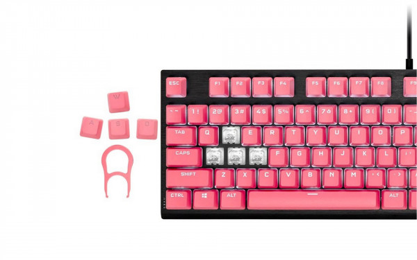 Bộ nút thay thế Corsair Keycap PBT Double-Shot PRO TBD Pink