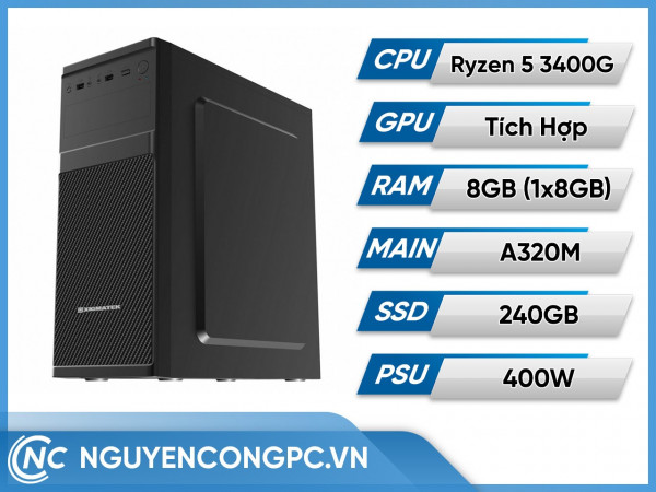 Bộ PC Ryzen 5 3400G | RAM 8GB