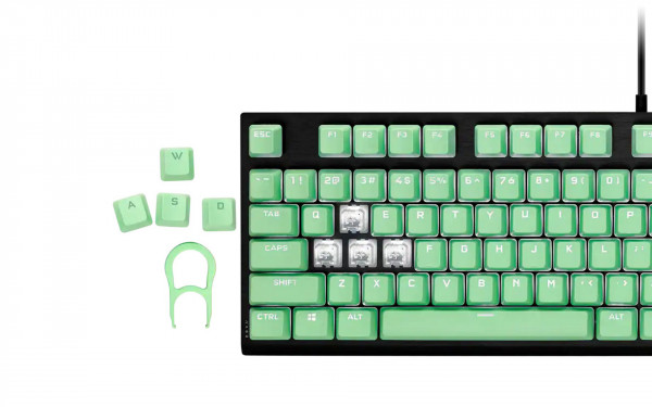 Bộ nút thay thế Corsair Keycap PBT Double-Shot PRO TBD Mint