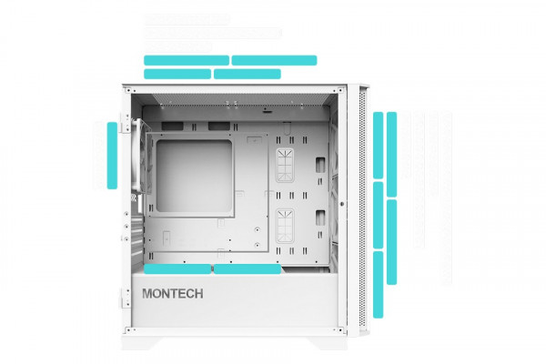Vỏ Case Montech Air 100 Lite White