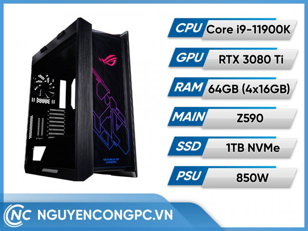 Bộ PC ROG Strix Intel Core i9-11900K | RTX 3080 Ti