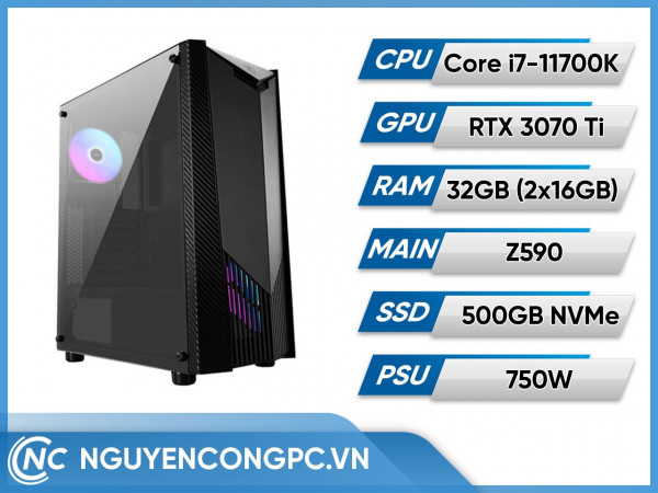 Bộ PC Intel Core i7-11700K | RTX 3070 Ti