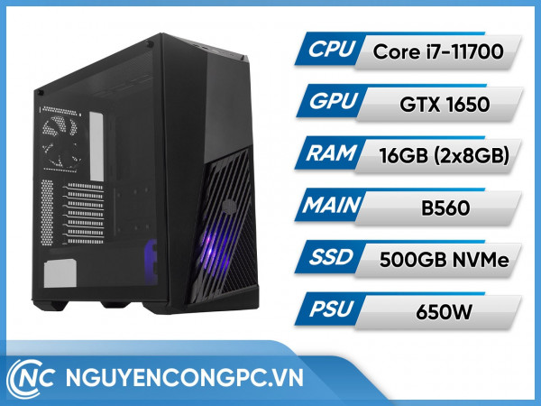 Bộ Máy Tính Intel Core i7-11700 | GTX 1650 | RAM 16GB