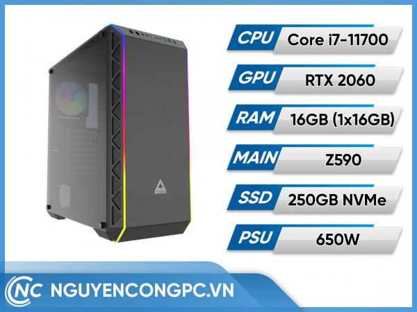 Bộ PC Intel Core i7-11700 | RTX 2060 | RAM 16GB