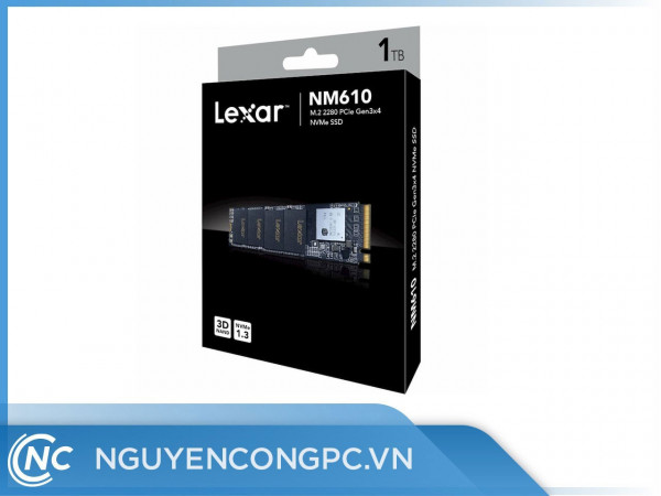 Ổ cứng SSD Lexar NM610 1TB (NVMe Gen3x4/ Đọc 2100MB/s / Ghi 1600MB/s)