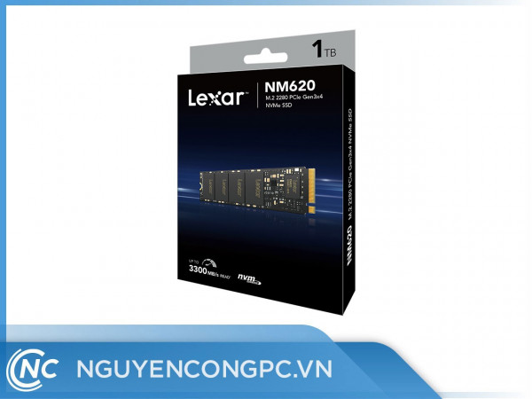 Ổ Cứng SSD Lexar NM620 1TB (NVMe Gen3x4/ Đọc 3300MB/S / Ghi 3000MB/S)