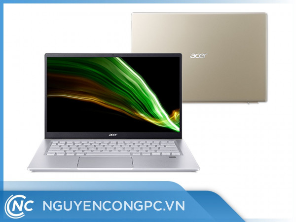 Laptop Acer Swift X SFX14-41G-R61A (R5-5600U | 16GBRAM | 1TBSSD | RTX3050Ti-4GB | 14FHDIPS | Vàng | NX.AU3SV.001)