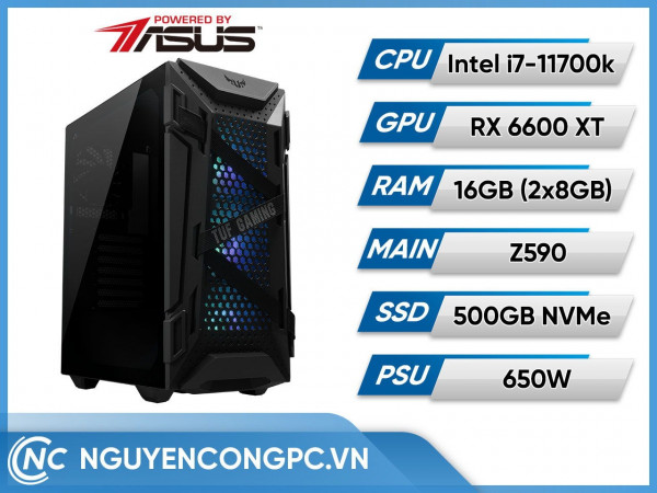 Bộ PC PBA Intel Core i7-11700k | RX 6600 XT